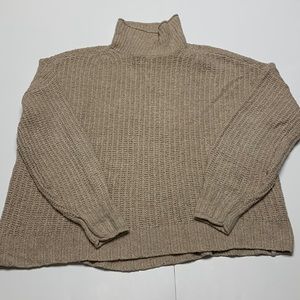 Tan American Eagle Turtleneck Sweater